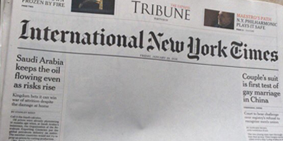 Express Tribune drops its international partner's front page picture